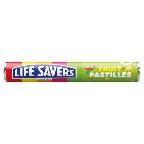 LIFE SAVERS FRUIT PASTILLES 34GM (Carton of 24)