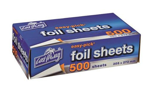 CAST AWAY EASY PICK HEAVY DUTY FOIL SHEETS LARGE 35MM X 273MM (CA-FS-LGE) 500S