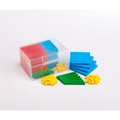 PLASTIC BASE TEN 4 COLOUR IN PLASTIC CONTAINER