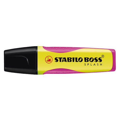 STABILO BOSS SPLASH HIGHLIGHTER YELLOW (BOX OF 10)