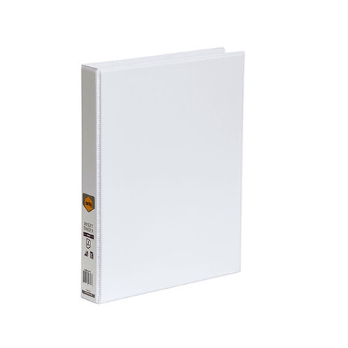 MARBIG CLEARVIEW INSERT BINDER A4 25MM 3D WHITE