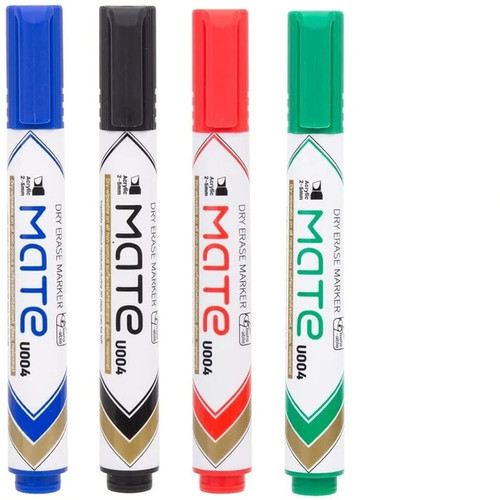 WHITEBOARD MARKERS BULLET POINT CLASS PACK OF 144 MARKERS (BLACK/BLUE/RED/GREEN)