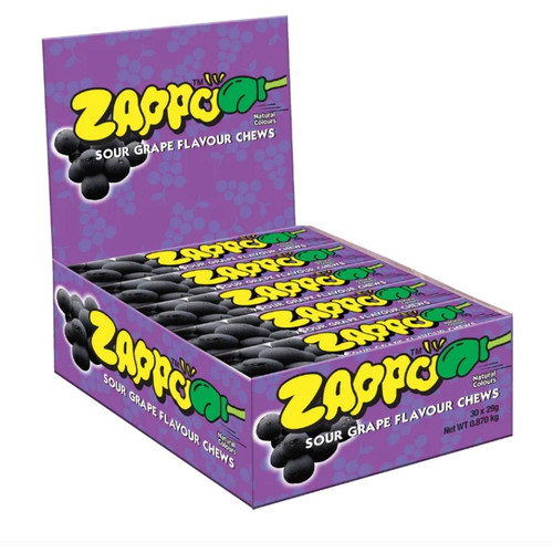 ZAPPO GRAPE 29g, Carton of 30