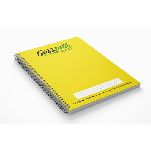 Gusspak Spiral Bound Notebook A4 Side Opening 120 Page Pack of 5