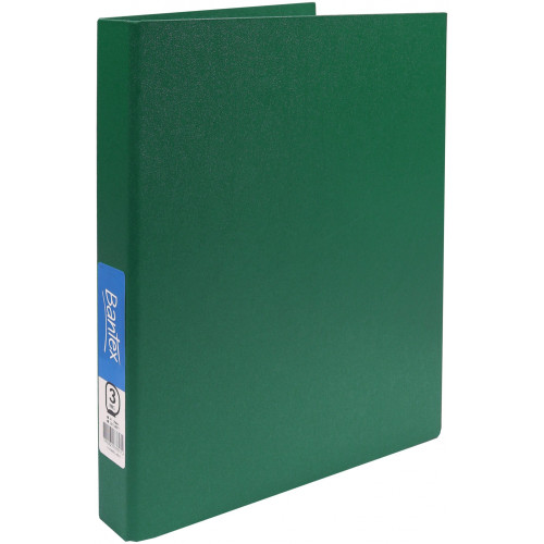 Bantex Standard Ring Binder PP A4 3D Ring 25mm – Green (1333-04)