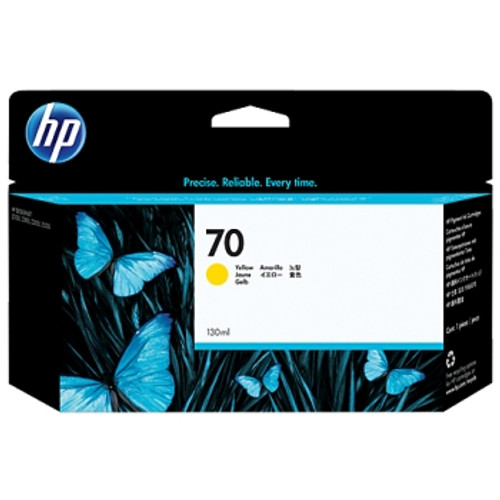 HP 70 ORIGINAL 130-ML YELLOW INK CARTRIDGE (C9454A) Suits HP Designjet Z2100