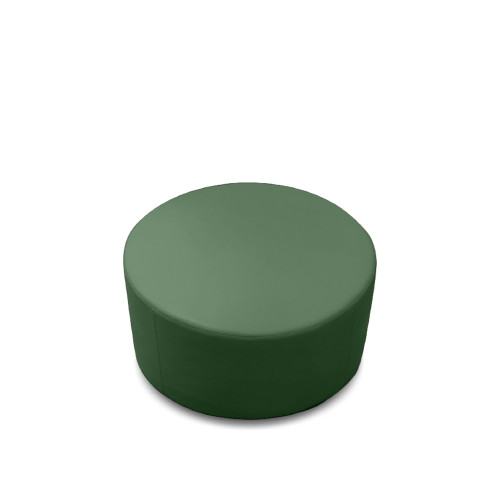 K2 Marbella Flinders Junior Round Ottoman Green PU Leather