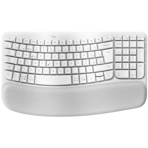 Logitech Ergo Series Wave Keys For Business Wireless Keyboard Off-White