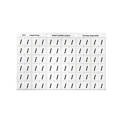 AVERY ALPHABETICAL '/' SIDE TAB COLOUR CODING LABELS 25 x 38 mm, 180/Pack