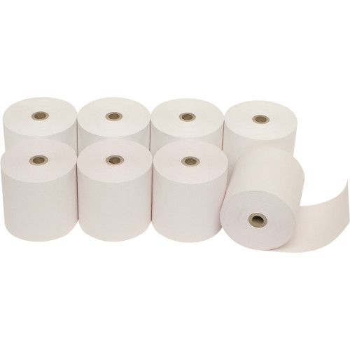 MARBIG CALC/REGISTER ROLLS 76x76x11.5mm 1Ply Lint Free (Pack of 4)