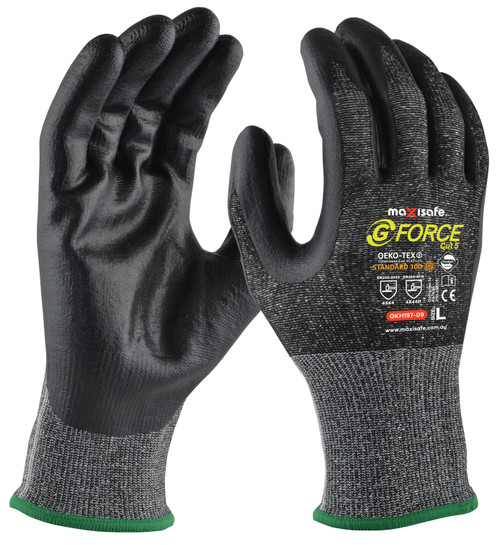 Maxisafe G-Force Cut Glove Level 5 With Micro-Foam NBR Coating, XS Pair