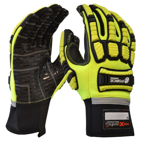 G-Force Xtreme Mechanics Glove With Tpr Back , Medium Pair