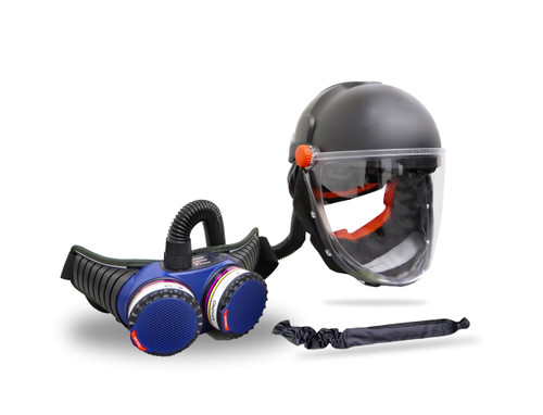 CleanAIR Smelter Kit â€“ CA-40G Hard Hat with AerGO PAPR and ABE1 P3 filters