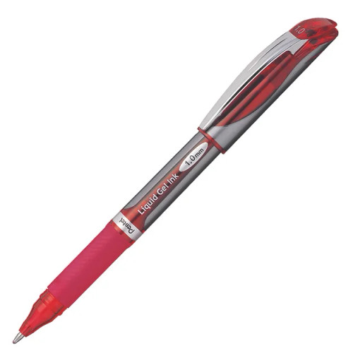 Pentel BL60 Energel Xm Deluxe Gel Ink Pen 1.0mm Red, Box of 12