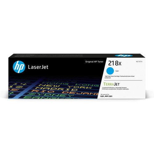 HP 218X (W2181X) Original High Yield Cyan Toner Cartridge 2.5K for LaserJet 3201/3301