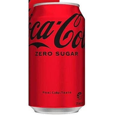 COCA COLA ZERO SUGAR 375ml Cans 24pk *** Short Expiry: 8/4/2025 ***