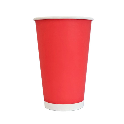 450mL FSC PLA Red Paper Cup, Pack of 15