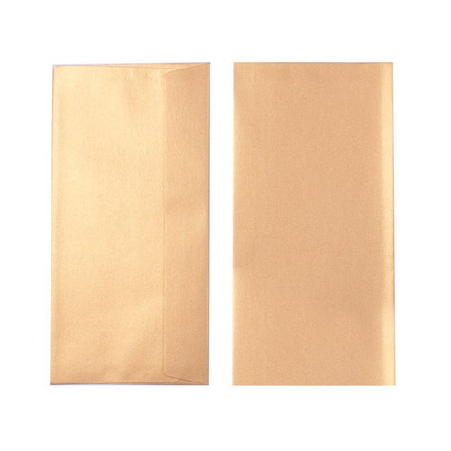 Quill Metallique Envelope 120gsm DL - Autumn Gold, Pack of 10 (06139)