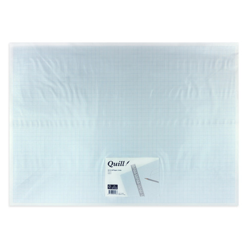Quill Grid Paper A2 2mm - White, Pack of 5