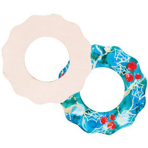 Wooden Wreath 20cm Pack of 10