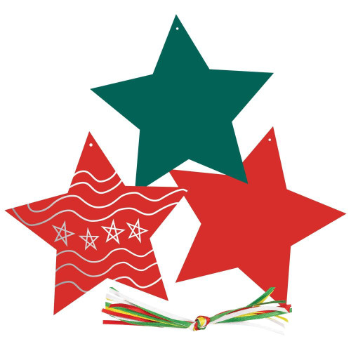 Scratch Coloured Star Pack of 30