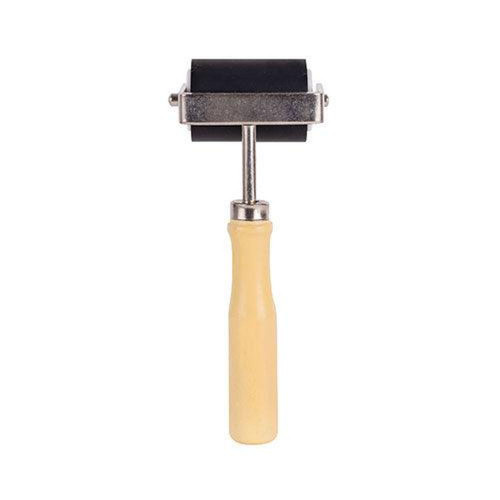 Hard Rubber Roller with Wooden Handle 50mm
