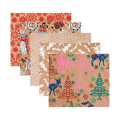 Christmas Kraft Paper Pack of 40
