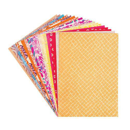 Handmade Pattern Paper A4 Pack of 20 - Warm