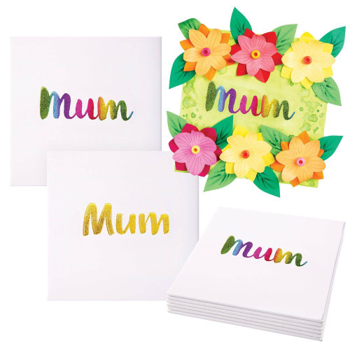 DIY Foil Mother's Day Canvas Pack of 6