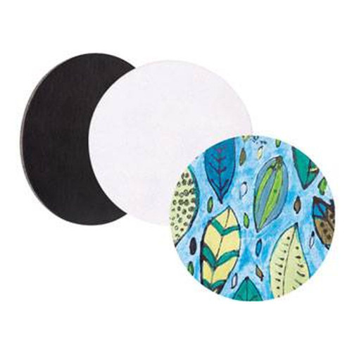 Magnetic Canvas Board Round Pack of 4 - 7.5cm