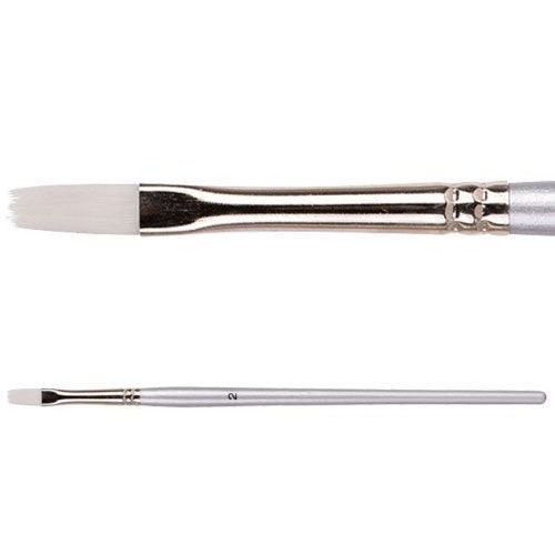 Zart Dynamic Taklon Flat Brushes - # 2 (4.5mm)