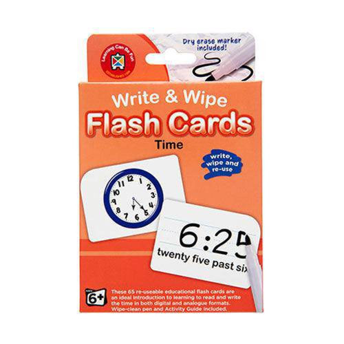 Write and Wipe Flash Cards Time