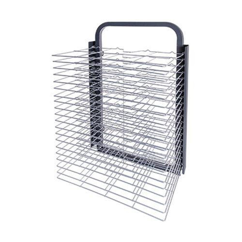 Wall Mountable Drying Rack with 20 Spring Loaded Shelves