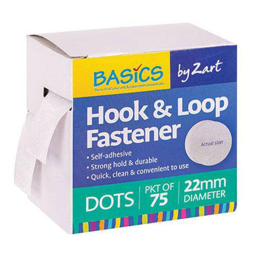 Hook and Loop Fastener Dots Pack of 75