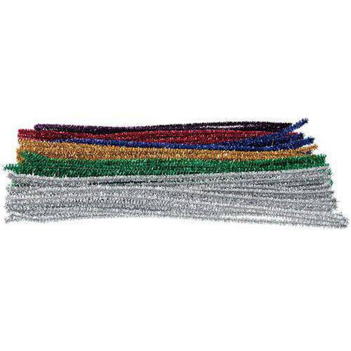 Basics Coloured Tinsel Stems 30cm Pack of 150