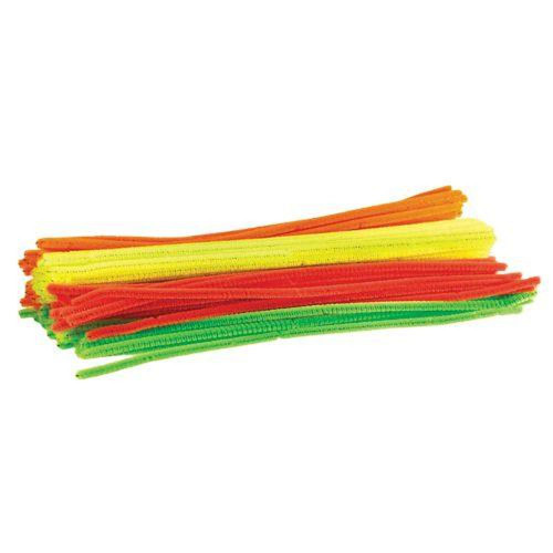 Chenille Stem 30mm Pack of 100 - Fluoro