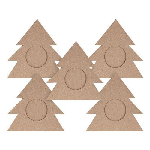 Papier-mache Tree Photo Frame 13cm Pack of 5