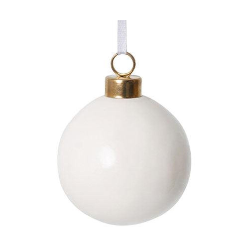 Ceramic Baubles 6cm Pack of 10