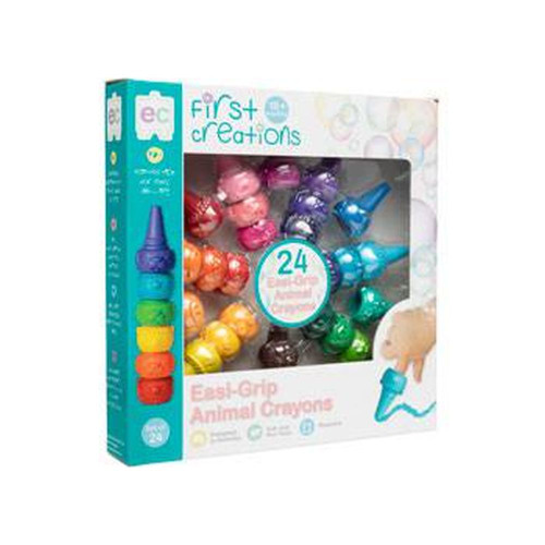 Easi-Grip Animal Crayons - 24