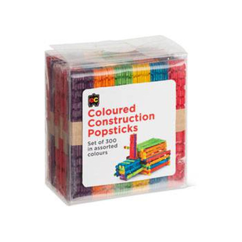 Coloured Construction Popsticks