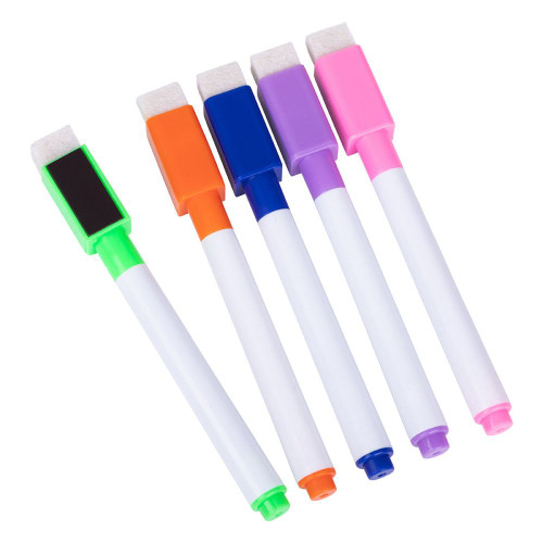 Write N Wipe Pens Coloured - 5 Pack