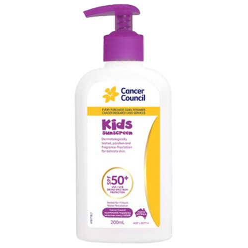 CANCER COUNCIL SPF50+ Kids Sunscreen Pump 200mL