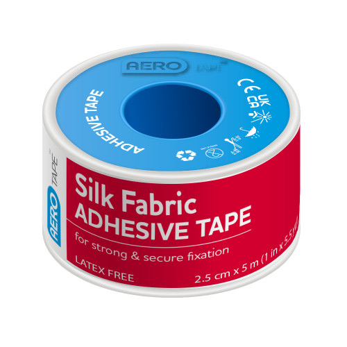 AEROTAPE Silk Fabric Adhesive Tape 2.5cm x 5M