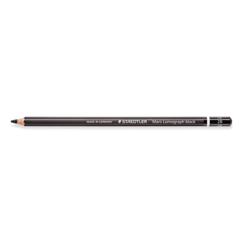 Staedtler 100 Mars Lumograph Black Pencils - 2B, Each