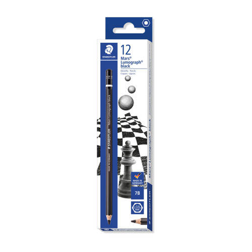 Staedtler 100 Mars Lumograph Black Pencils - 7B, Each