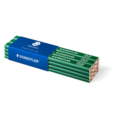 Staedtler 148 Carpenter's Pencils Green Lacquer - Hard (Approx. 6H), Each