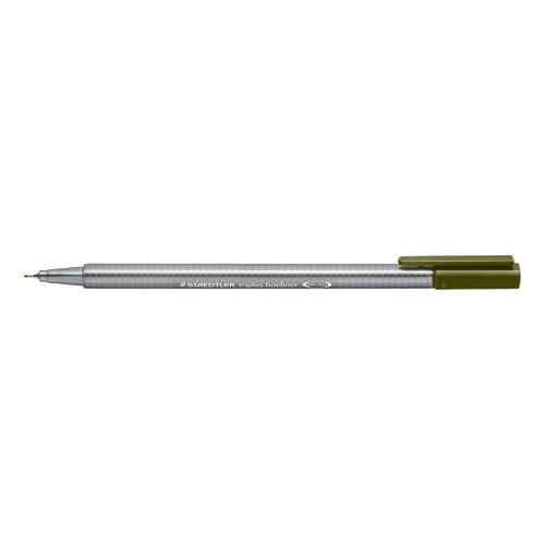 Staedtler 334 Triplus Fineliner - Olive Green, Each