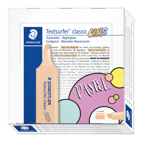 Staedtler 364 Textsurfer Classic Highlighter - Peach, Each
