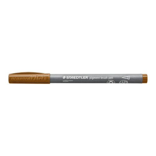 Staedtler 371 Pigment Brush Pen - Umber, Each