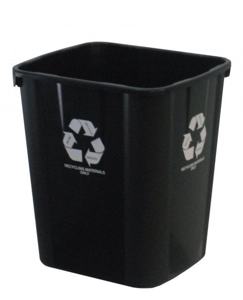 ITALPLAST 32 Litre "Recycling Materials Only" Tidy Bin - greenR - Recycled Black, Each